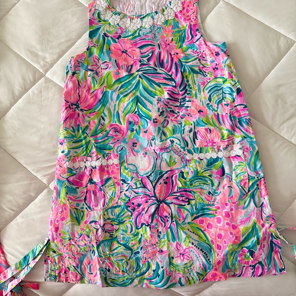 Lilly Pulitzer Pink and Blue Floral Dress